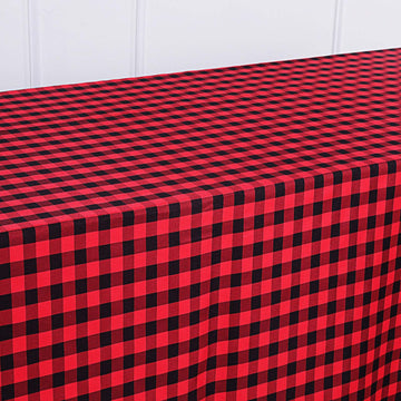 Versatile and Durable Checkered Tablecloth for All Occasions