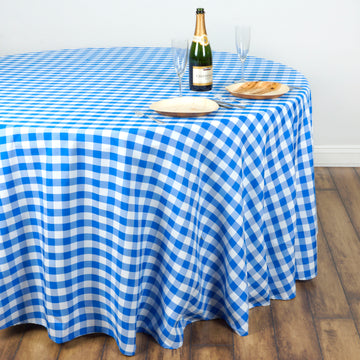 Versatile and Durable Checkered Tablecloth