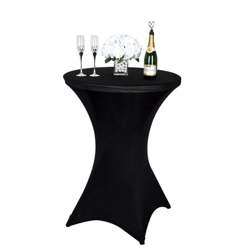 Black Cocktail Spandex Table Cover: The Ultimate Event Essential