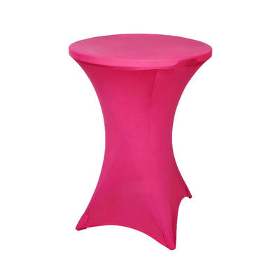 Pink cocktail table with a sleek, modern design.