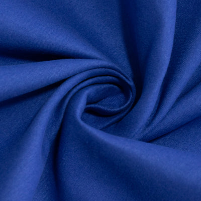 Close-up of soft blue fabric showcasing texture and color.
