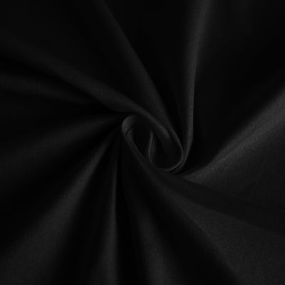Black fabric texture with a smooth, flowing appearance.