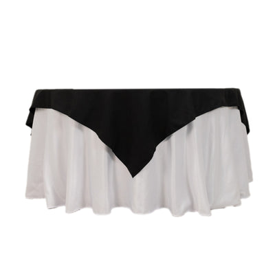 Black and white tablecloth with a draped design