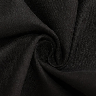 Black fabric texture in a close-up shot.