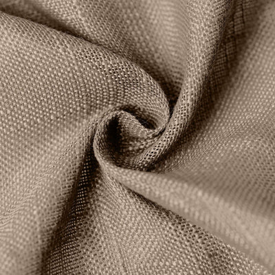 Close-up of textured beige fabric showcasing intricate weave details. #whtbkgd