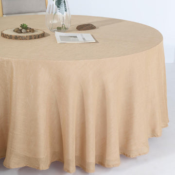 Create an Unforgettable Event with the Natural Seamless Round Tablecloth