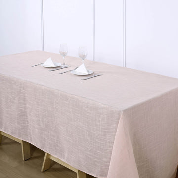Create Unforgettable Tablescapes with Blush Seamless Rectangular Tablecloth