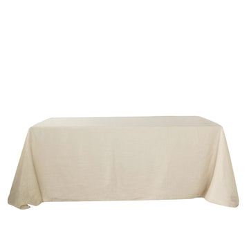 Enhance Your Event Decor with the Beige Seamless Rectangular Tablecloth