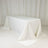 White table with a smooth tablecloth, isolated on a white background.