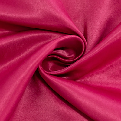 Fuchsia satin fabric with a smooth, shiny texture.