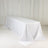 White table with a smooth cloth draped elegantly over it.