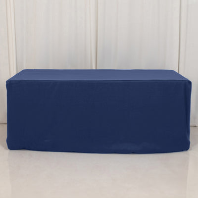 Navy blue table cover for events and parties