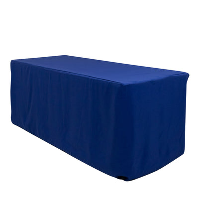 Blue table cover for events and presentations