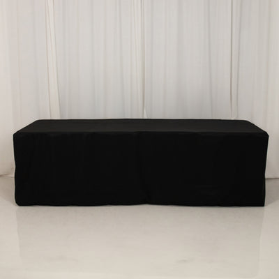 Black table cover for events and parties