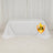 White tablecloth with logo