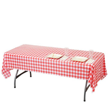 Effortless Elegance with Disposable Checkered Table Cover