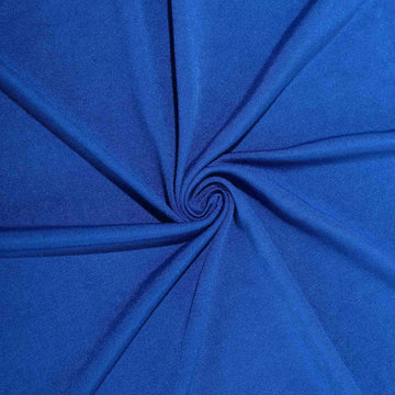 Create a Stunning Setting with the Royal Blue Rectangular Stretch Spandex Tablecloth