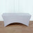 Gray stretch table cover for events and parties