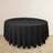 Black round tablecloth for events and dining
