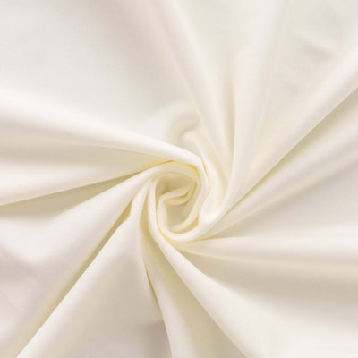 Cream-colored fabric with a soft, smooth texture.