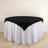 Black and white round tablecloth with elegant draping