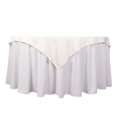 White tablecloth with elegant draping for events and dining occasions
