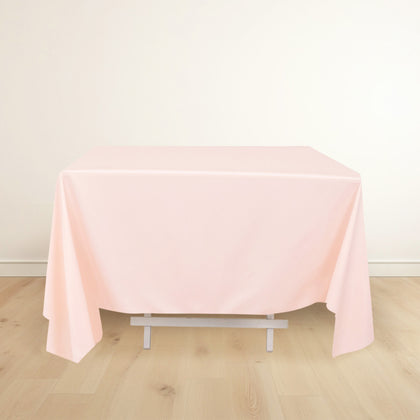 Scuba Square Tablecloth 70"x70" Blush - Wrinkle Free Table Cover