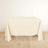 Beige tablecloth draped elegantly over a table.