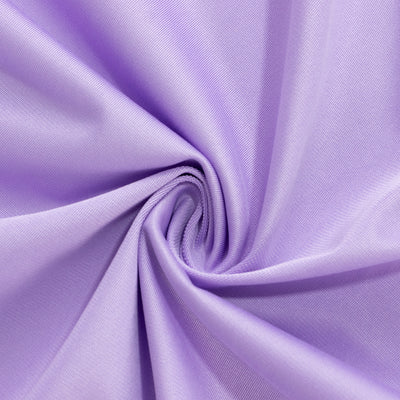 Lavender fabric close-up showing smooth texture and sheen.