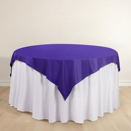 Scuba Square Table Overlay 70"x70" Purple - Wrinkle Free & Stain Resistant Table Topper