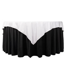 70inch White Premium Scuba Square Table Overlay,Wrinkle Free Polyester Seamless Table Topper#whtbkgd