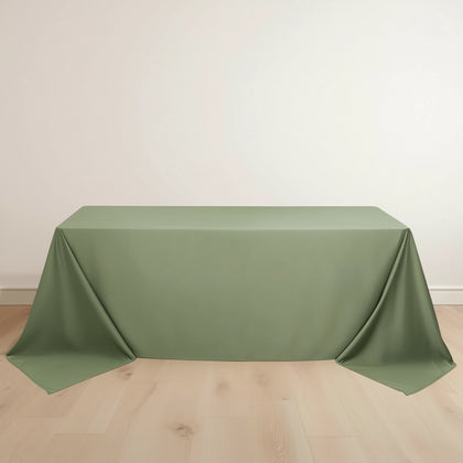 Scuba Rectangular Tablecloth 90"x132" Dusty Sage Green - Seamless Table Cover