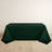 Green tablecloth on a wooden floor