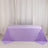 Purple tablecloth draped elegantly over a table.