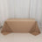 Brown tablecloth draped over a table in a studio setting.
