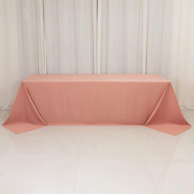 Peach tablecloth draped elegantly on a table 