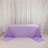 Purple tablecloth draped elegantly over a table in a studio setting.