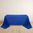 Blue tablecloth draped elegantly over a table