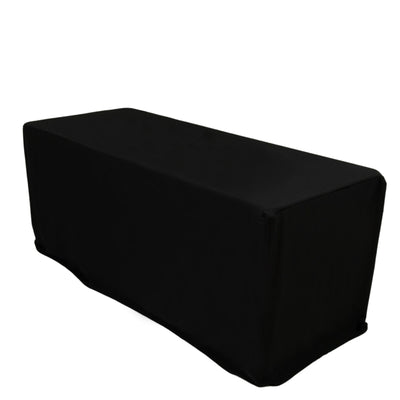 Black table cover for events and parties