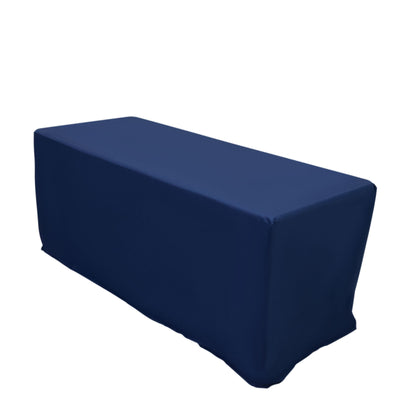 Navy blue table cover for events and displays