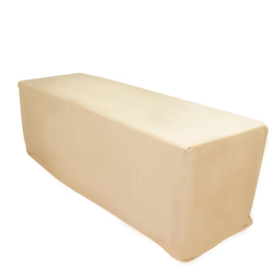 Beige table cover for outdoor or indoor use