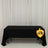 Black table covered with a tablecloth, featuring I.F.R. logo.