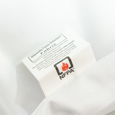 Inherently flame retardant fabric label from NFPA