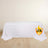 White tablecloth draped over a table with I.F.R. logo