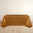 Golden tablecloth draped elegantly over a table