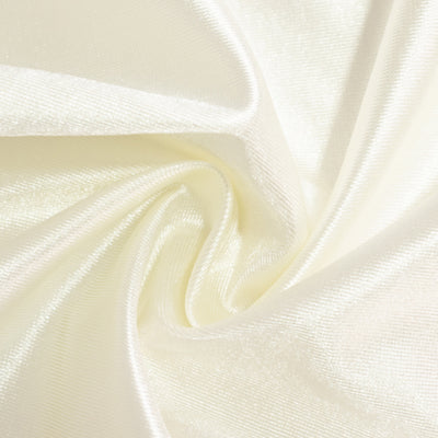 Cream satin fabric with a smooth, glossy texture.