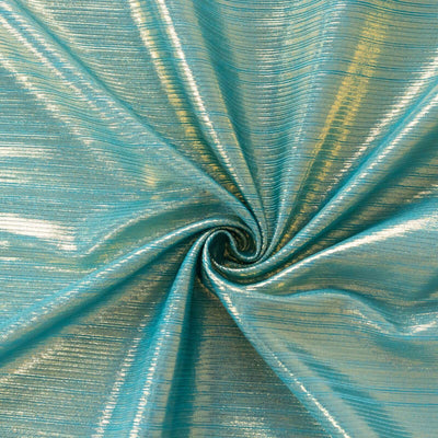 Shimmering turquoise fabric with subtle texture and sheen.