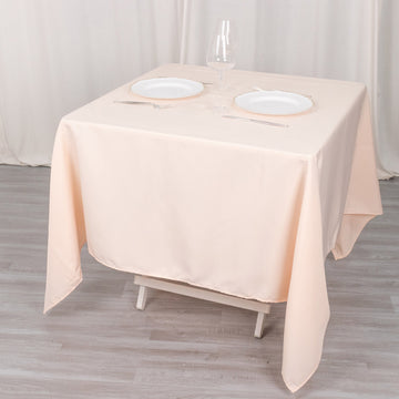 Premium Blush Table Overlay 70x70 for Any Occasion