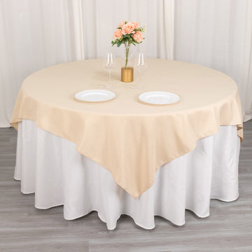 Versatile and Durable Beige Table Topper