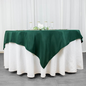 Create a Stunning Table Setup with the Hunter Emerald Green Table Overlay